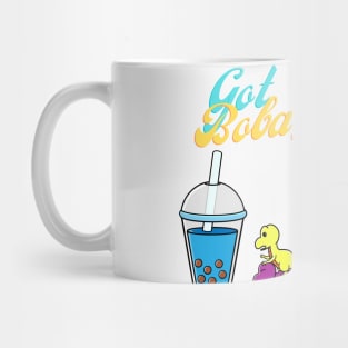 Dino boba Fighting for Bubble Milk Tea Mug